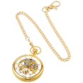 thumbnail image 1 of Charles-Hubert, Paris Gold-Plated Open Face Mechanical Pocket Watch, 1 of 4