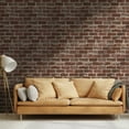 thumbnail image 4 of UMIGGEE Red Brick Wallpaper Peel and Stick Wallpaper Vinyl Self Adhesive Vintage Brick Pattern Removable Wallpaper 17.5-in x 118-in for Backsplash Bedroom Home Decor Wall Covering, 4 of 9