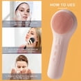 thumbnail image 5 of Rechargeable silicone cleansing brush that can heat, vibrate, and massage - can deeply clean the face and remove makeup, and also has function - is a great holiday gift. Gift for Mom On Mother's Day, 5 of 20