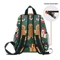 thumbnail image 5 of FORMRS School Backpack with Front Zippered Pocket 12" Student Travel Daypack, Green Christmas Gingerbread, 5 of 6