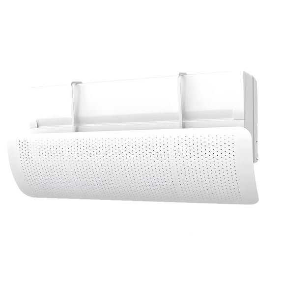 HIBIBUD Vent Deflector,Wind Deflector Air Conditioner Deflector,180° Adjustment,No Punching Required