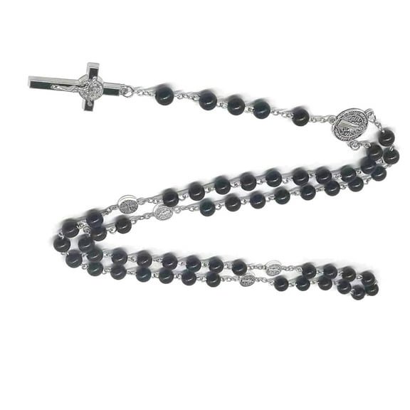 Y2K Gothic Crosses Necklace Fashionable Beaded Choker Large Detailed Cross Drill Pendant Jewelry Neck Chains Accessory