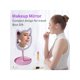 thumbnail image 2 of Adjustable Tri-Color Led Makeup Mirror With Selfie Function For Live Streaming, Tabletop, With Adjustable Height, Rechargeable And Rotatable 5x Magnif, 2 of 4