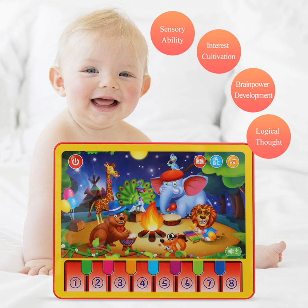 Poseidon Simulation Jungle Animal Music Tablet Sound Touch Sense Piano  Education Kids Toy 