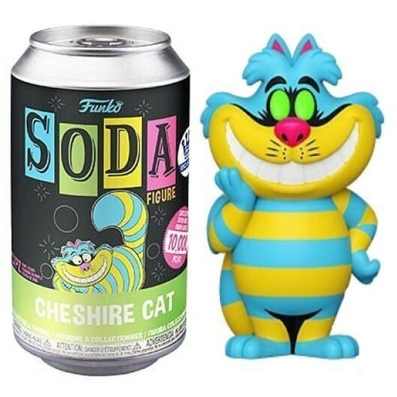 Disney Alice In Wonderland Cheshire Cat (Black Light) Funko Vinyl Soda (Opened Can)