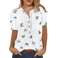 thumbnail image 2 of Camiseta de cuello redondo, camiseta de mujer, blusa de mujer, camisa de mujer, tecnología avanzada, 2 of 4