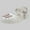 Silver, variant on Ovbmpzd Girls Sandals Size 8 Summer Water Closed Toe Gold Jelly Sandals Flat Strappy Beach Holiday Shoes for Little Big Kid