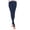 Dark Blue, variant on Purcolt Womens Fleece Lined Footed Thermal Leggings Tummy Control High Waist Slim Fit Lounge Pants for Cold Weather Daily Wear