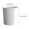 thumbnail image 4 of Kitchen Trash Can, Step-On Garbage Can with Lid, Tall Kitchen & Bathroom Trash Can, Small Office Waste Bin, White - Xuniizn, 4 of 8