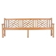 thumbnail image 3 of Teak Wood Chippendale Quadruple Outdoor Patio & Garden Bench, 8 Foot, 3 of 5