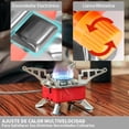 thumbnail image 3 of Mini Estufa De Camping Portatil Kimhi Plegable De Gas Butano Ultraligera Acero Inoxidable Quemador Horno Prueba Viento Mochilero Senderismo Para Fiestas Aire Libre Picnic Campamento, 3 of 7