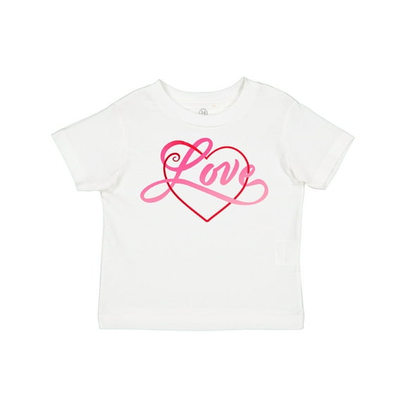 Inktastic Love in Red and Pink with Heart Boys or Girls Toddler T-Shirt