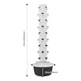 thumbnail image 2 of 165cm Height Growing Tower, 36-Plant Spots Hydroponic Indoor Vertical Garden Kit, Hydroponics Growing Tower, White and Black, for Balconies, Gardens, Farms, and School Laboratories, 2 of 12
