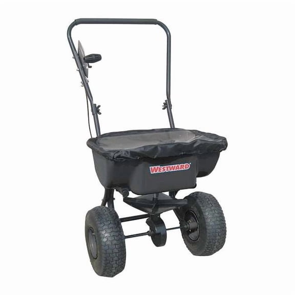 Westward Broadcast Spreader,30 lb.,Pneumatic 10F633