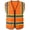 Orange, variant on evershare Safety Vest with 5 Pockets & Zipper Reflective High Visibility Vest Class 2 Outdoor Workwear Meets ANSI/ISEA
