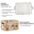 thumbnail image 2 of Yayeee Canvas Storage Basket with Handles for Shelves Fabric Bins Closet Organizer, Fall Book, 2 of 8
