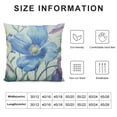 thumbnail image 5 of SHANXI Pillow Cover Spring Summer Bright Leaves Botanical Plants Print Decorative Throw Pillow Seasonal Pillow Case Couch Bed Sofa Decor 24x24in, 5 of 5