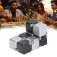 thumbnail image 4 of Anxiety Stress Hand Held Blocks, Portable Sensory Handheld Flip Blocks Alloy  For Adults For ADHD Blue Gray,Black Silver, 4 of 8