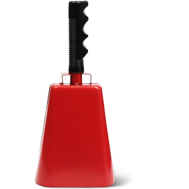 Large Cowbell with Handle, Loud Noise Maker Cow Bell for Cheering