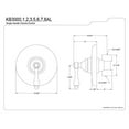 thumbnail image 2 of Kingston Brass Kingston Brass Vintage Wall Volume Control Valve, 2 of 2