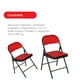 thumbnail image 3 of Set de 6 Sillas Plegables Ilios Innova Acojinadas Rojo con Negro 45cm x 45cm x 76cm, 3 of 4
