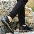 thumbnail image 3 of CHICVOMEY Outdoor Slip-on Sneakers for Men Breathable Leather Upper Non-slip Casual Sneakers for Hiking & Walking Shoes, 3 of 6