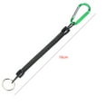 thumbnail image 3 of Becaristey 2pcs Carabiner Anti-Lost Rope sub-Plier Control Fish Hang Buckle Rope Strong Pull Lanyard 6 Color green 1Set, 3 of 6