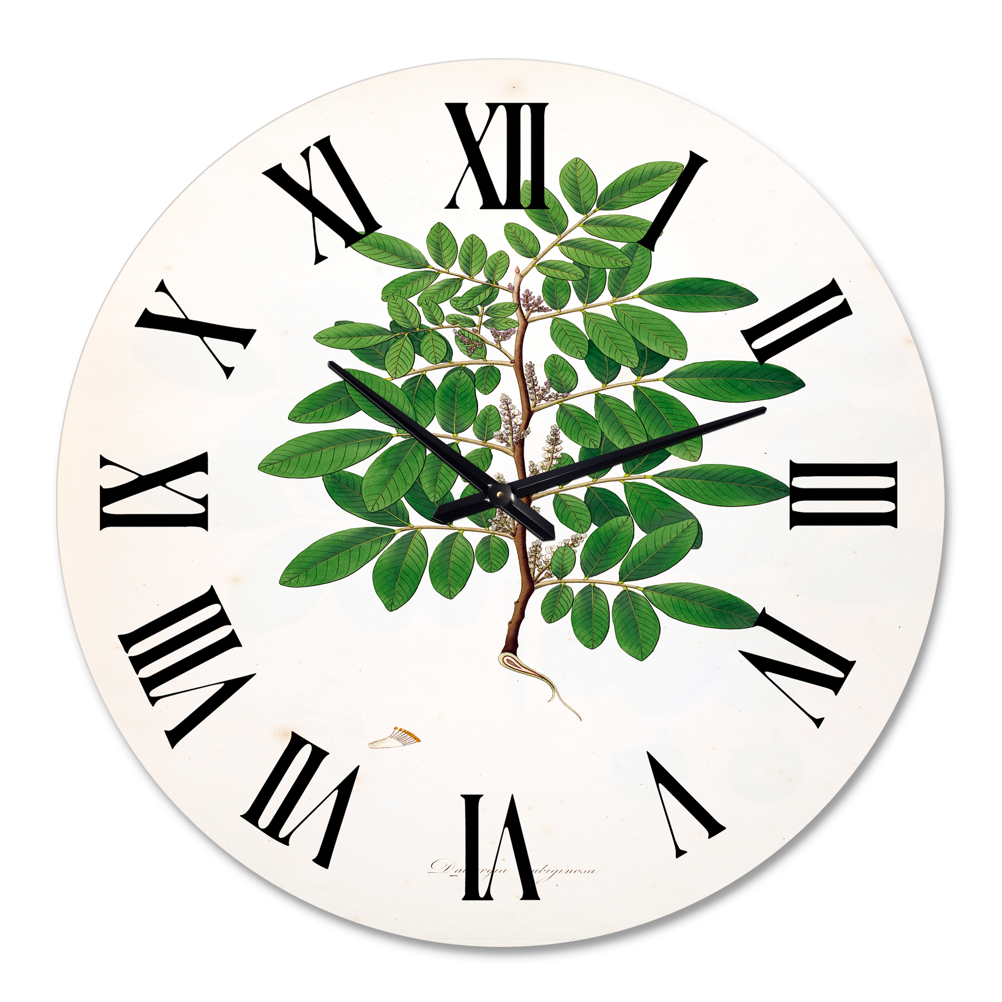 Designart 1 in Quartz Farmhouse Wall Clock