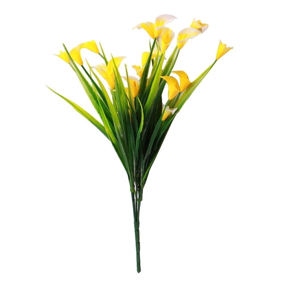 Matsuzay 25 cabezas de tela de seda, ramas de flores, ramo de flores artificiales, flor falsa para fiesta Flores artificiales