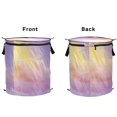 thumbnail image 2 of 50L Extra Large Popup Hamper Collapsible Laundry Basket With Zippered Lid 15.7x18.5in Dusty Purple, 2 of 7