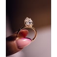 thumbnail image 3 of SOLITAIRE JEWELS 3.00CT Pear Cut Moissanite Solitaire Engagement Ring, 6 Prong Solitaire Anivarsary Ring for Women, 14k Yellow Gold Solitaire Ring, 3 of 7
