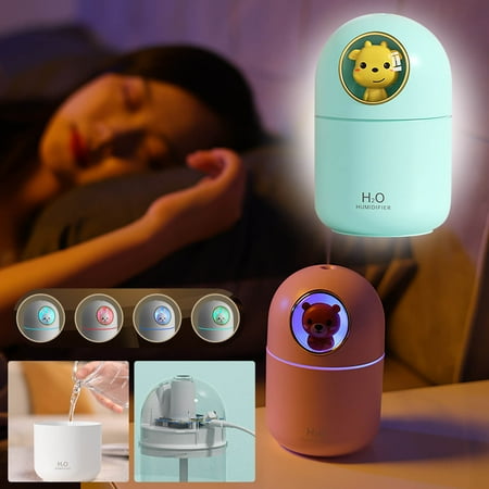 

DagobertNiko Adorable Humidifier Usb Mute Cartoon Aromatherapy Machine Water Replenishing Instrument Desktop Vehicle Atomizer