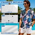 thumbnail image 5 of Uorisanigo Monstera Matching Outfits for Couples Men's Short Sleeve Shirt Fashion Summer Vacation Tops and Women's Tank Dress Casual Round Neck A-Line Hawaiian Beach Sundress, 5 of 8