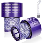 HEPA Filter Replacements for Dyson Cyclone V10 Animal V10 Absolute SV12 V10 Total Clean Cordless Stick Vacuum Part no. 969082-01 (2 Pack)