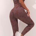 thumbnail image 3 of Womens Seamless High Waisted Yoga Pants Stretch Gym Workout Running Leggings Tummy Control Butt Lifting Legging Tie Dye Print Sports Tights Sale Clearance, 3 of 4