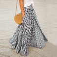 thumbnail image 2 of Ebay Aliexpress Wish Popular Elegant Graceful New Plaid High Waist Large Skirt Drape Skirt For Women, 2 of 3