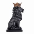 thumbnail image 3 of Sculpture Hi-Line Gift Ltd., 37 cm, león sentado negro, resina, 3 of 7
