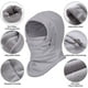 thumbnail image 2 of Pasamontañas para niños con capucha, máscara facial de esquí, calentador de cuello, forro polar de invierno, 2 of 8