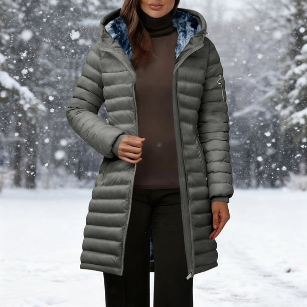 AUNVITO Women's Color Block Hooded Long Sleeve Casual Coat Relaxed Fit Street Style