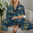 thumbnail image 4 of Wukai Halloween Elements Print Women's Pajama Set - Soft Long Sleeve Sleepwear for Comfort and Style-XX-Large, 4 of 9