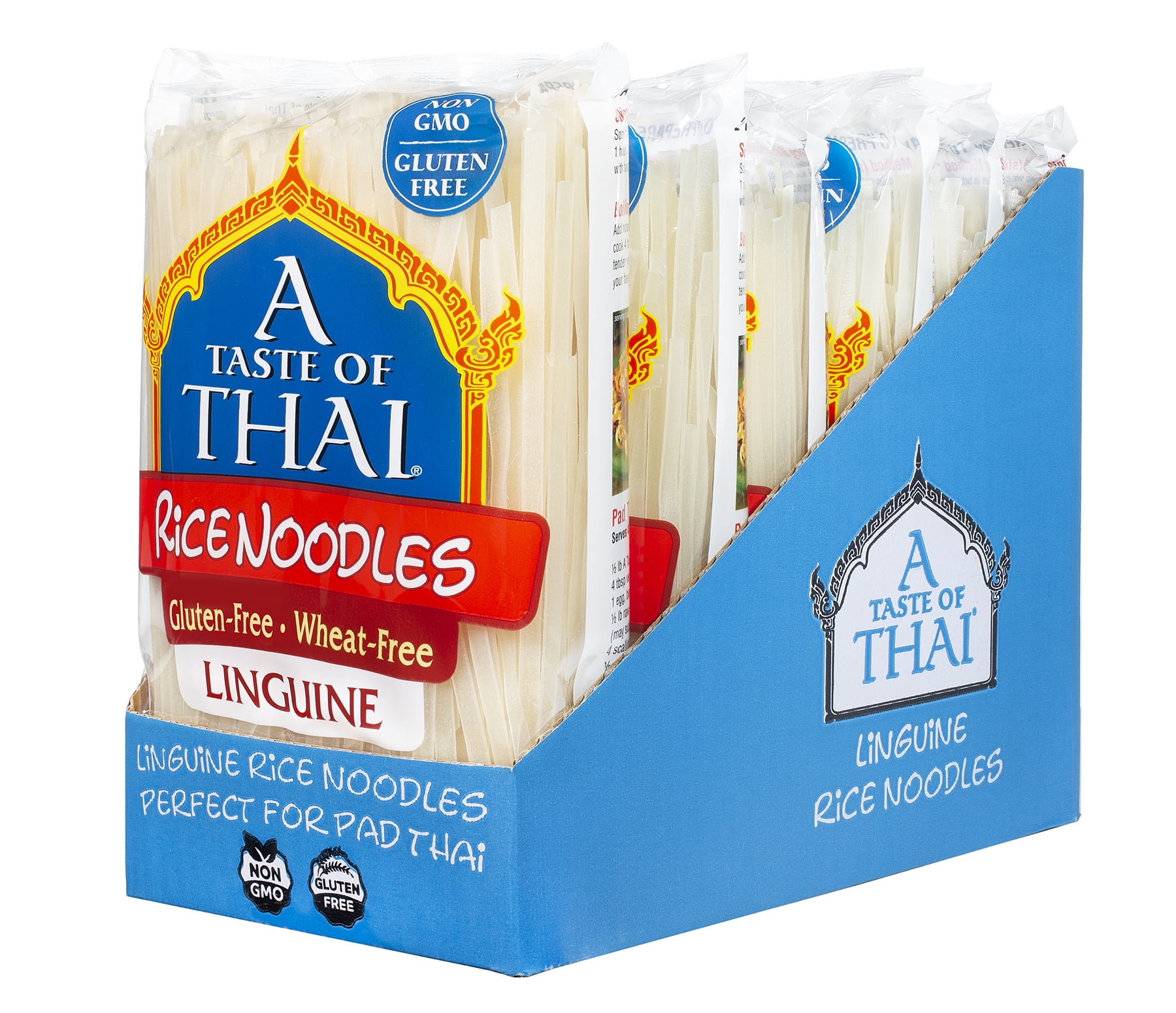 (10 pack) A Taste of Thai Linguine Rice Noodles, 16 oz
