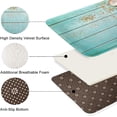 thumbnail image 2 of Beach Seashell Bathroom Rug Set of 3, 3 Pieces Bath Mats Set, Summer Non-Slip Washable Cover Floor Rug Decorations for Kitchen Bathroom Bedroom, 2 of 5