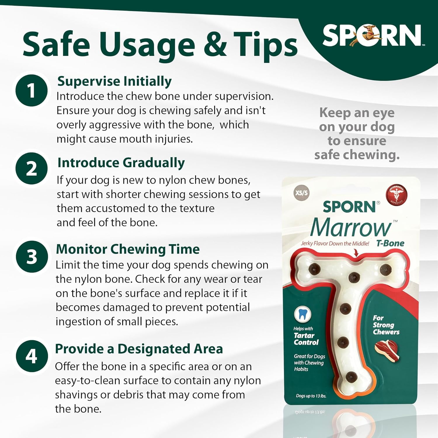 Sporn Durable T-bone Marrow Os À Mâcher Pour Chiens Agressifs, Jouets À Mâcher Au Goût De Viande Séchée Pour Petits Chiens, Fabriqués En Nylon Résistant, Sans Gluten, Non Toxique Pour petits chiens
