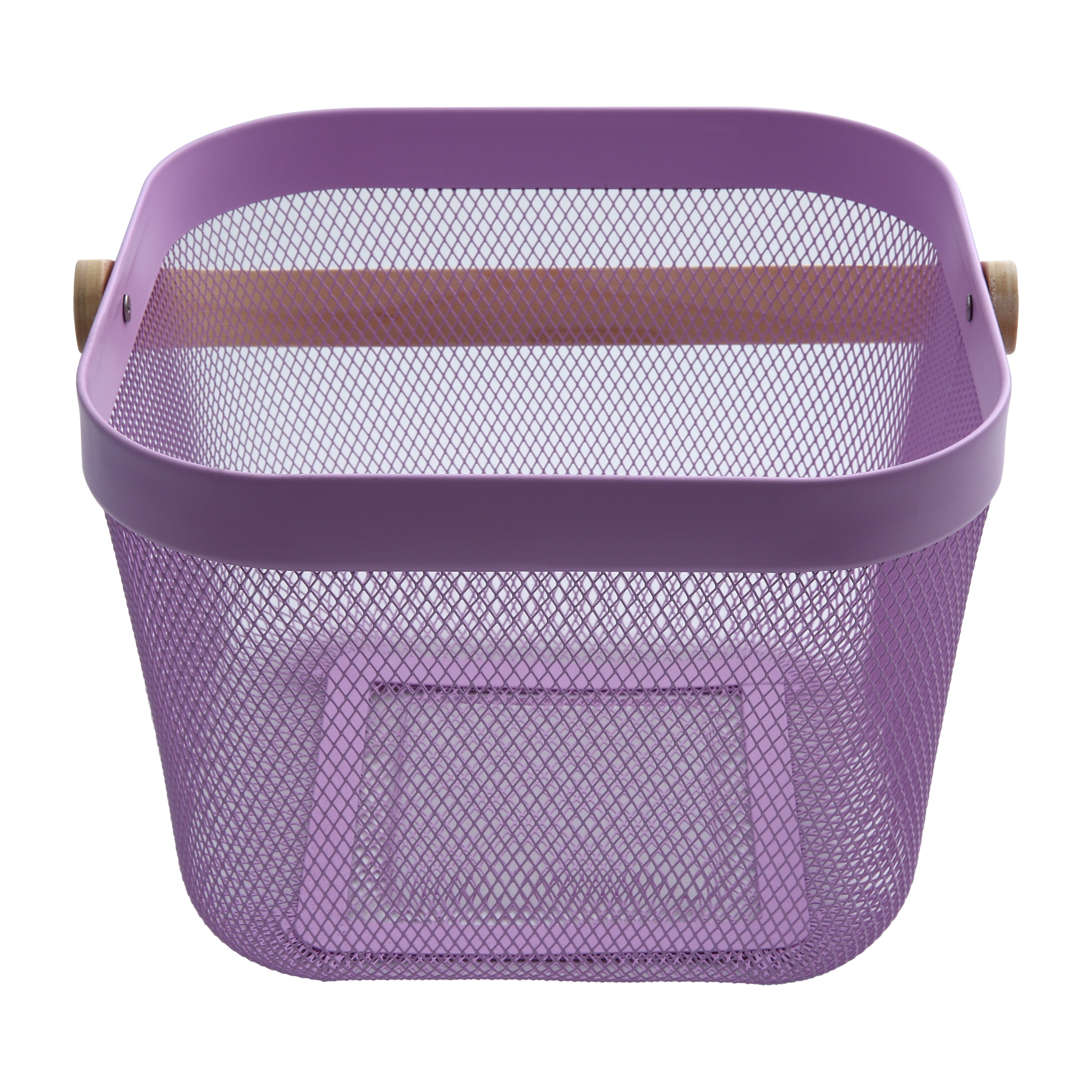 Way To Celebrate Easter Square Mesh Basket, Purple, 10 in x 7 in