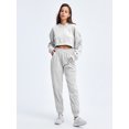 thumbnail image 2 of Women's Loose Hooded Sports Guard Fashion Running Solid Color Fitness Clothes Long-Sleeved Yoga Suit WERSEON Modelo, 2 of 6