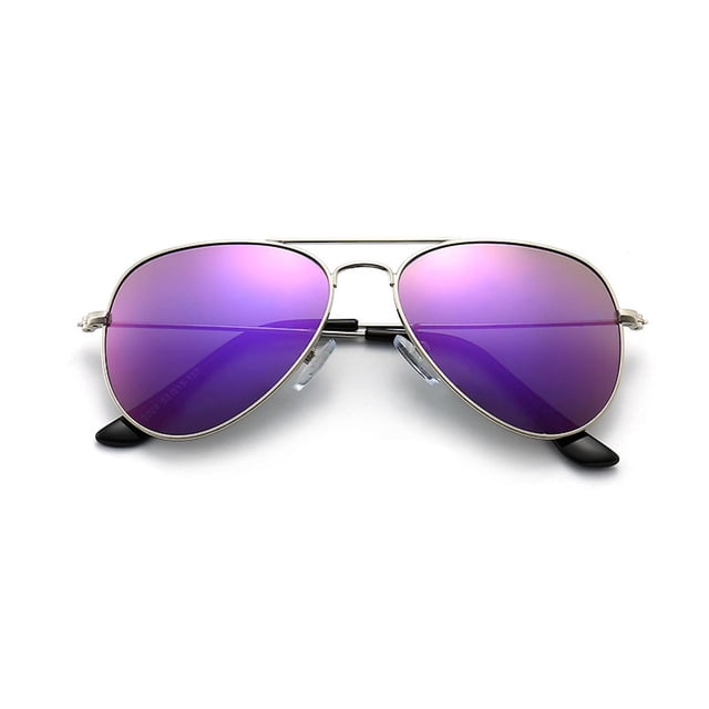 Gafas de sol polarizadas estilo aviador para niños, adolescentes y jóvenes, talla S