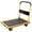 Yellow + Steel#70, variant on Foldable Platform Truck Dolly 660 lb Capacity Steel Utility Cart for Warehouse Garage Workshop - Yellow