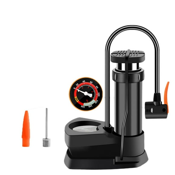 Mini Portable Bike Pump with Gauge Portable Presta Valve and Schradervalve