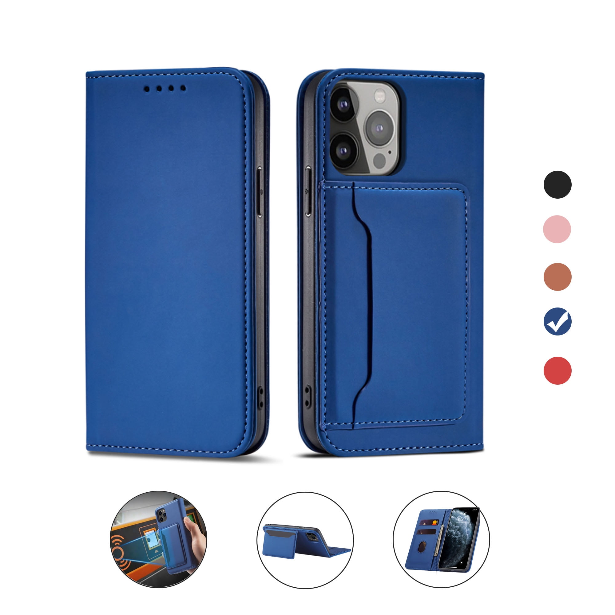 Ymall IPhone 14 Case PU Leather Phone Cover Flip Wallet Case Shockproof ymall-iphone-14-case-pu-leather-phone-cover-flip-wallet-case-shockproof