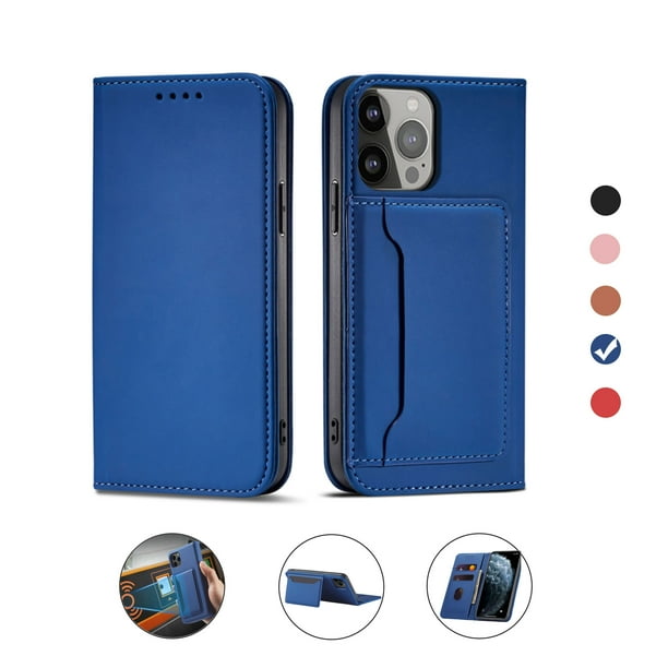 Ymall iPhone 14 Case PU Leather Phone Cover Flip Wallet Case Shockproof